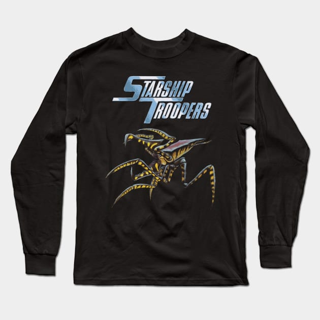 Starship Troopers (1997)  LOGO Long Sleeve T-Shirt by SPACE ART & NATURE SHIRTS 